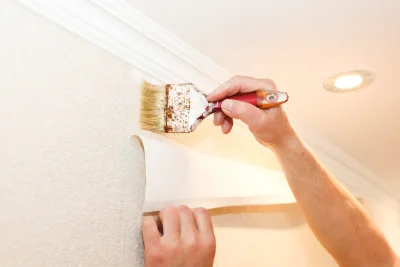 Pose de papier peint à la Javie — revêtements muraux et toiles de verre